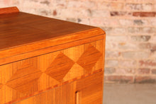 Load image into Gallery viewer, Mid Century Art Deco Style Walnut Chest of Drawers, circa 1950s.
