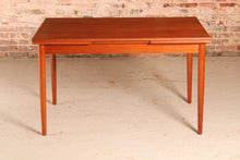 Load image into Gallery viewer, Danish Mid Century extending teak dining table, circa 1960s
