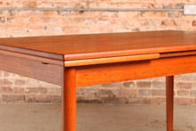 Load image into Gallery viewer, Danish Mid Century extending teak dining table, circa 1960s
