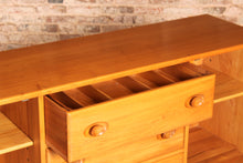 Load image into Gallery viewer, Mid Century Ercol Model 455 Elm Sideboard on Casters, circa 1970s.
