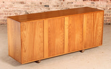 Load image into Gallery viewer, Mid Century Ercol Model 455 Elm Sideboard on Casters, circa 1970s.
