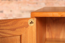 Load image into Gallery viewer, Mid Century Ercol Model 455 Elm Sideboard on Casters, circa 1970s.
