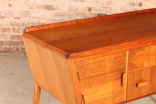 Load image into Gallery viewer, Midcentury Art Deco Style Walnut Sideboard / Console Table by Heirloom Furniture, circa 1950s.
