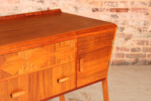Load image into Gallery viewer, Midcentury Art Deco Style Walnut Sideboard / Console Table by Heirloom Furniture, circa 1950s.
