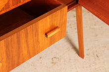 Load image into Gallery viewer, Midcentury Art Deco Style Walnut Sideboard / Console Table by Heirloom Furniture, circa 1950s.
