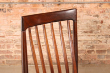 Load image into Gallery viewer, Set of 6 Danish Mid Century mahogany dining chairs by H.W. Klein for Bramin, circa 1960s.
