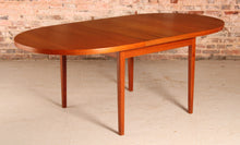 Load image into Gallery viewer, Danish Mid Century extending teak dining table by Bernhard Pedersen &amp; Son, circa 1960s
