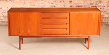 Load image into Gallery viewer, Danish Mid Century teak sideboard by Bernhard Pedersen &amp; Son, circa 1960s
