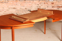 Load image into Gallery viewer, Danish Mid Century extending teak dining table by Gudme Mobelfabrik, circa 1960s
