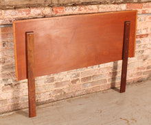 Load image into Gallery viewer, Art deco style walnut headboard for a double bed by Heirloom Furniture, circa 1950s

