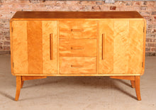 Load image into Gallery viewer, Finnish Art Deco style birch sideboard by Harold Honkanen for Asko, circa 1960s
