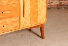 Load image into Gallery viewer, Finnish Art Deco style birch sideboard by Harold Honkanen for Asko, circa 1960s
