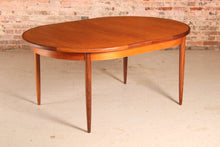 Load image into Gallery viewer, A mid century G Plan Fresco extending oval teak dining table, circa 1960s
