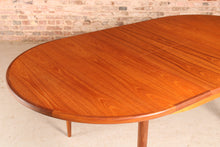 Load image into Gallery viewer, A mid century G Plan Fresco extending oval teak dining table, circa 1960s

