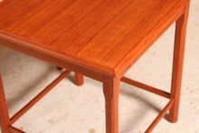 Load image into Gallery viewer, Danish Mid Century teak nest of three tables by Toften Mobelfabrik, circa 1960s
