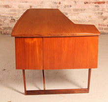 Load image into Gallery viewer, Danish Mid Century Boomerang Teak Desk by Peter Løvig Nielsen, circa 1960s.
