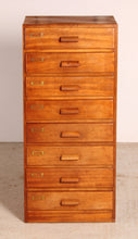 Load image into Gallery viewer, Mid Century Mahogany Chest of Drawers / Filing Cabinet, circa 1950s.
