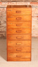 Load image into Gallery viewer, Mid Century Mahogany Chest of Drawers / Filing Cabinet, circa 1950s.
