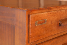 Load image into Gallery viewer, Mid Century Mahogany Chest of Drawers / Filing Cabinet, circa 1950s.
