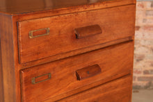 Load image into Gallery viewer, Mid Century Mahogany Chest of Drawers / Filing Cabinet, circa 1950s.
