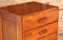 Load image into Gallery viewer, Mid Century Mahogany Chest of Drawers / Filing Cabinet, circa 1950s.
