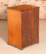 Load image into Gallery viewer, Campaign Style Oak Chest of Drawers with Brass Handles, circa 1930s.
