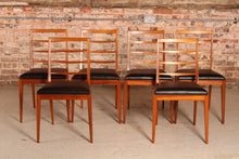 Load image into Gallery viewer, A Set of 6 Mid Century McIntosh Teak Dining Chairs c. 1970s.
