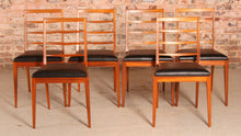 Load image into Gallery viewer, A Set of 6 Mid Century McIntosh Teak Dining Chairs c. 1970s.
