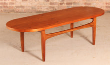 Load image into Gallery viewer, Mid Century Oval Teak Coffee Table by G-plan, circa 1960s.
