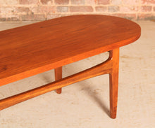 Load image into Gallery viewer, Mid Century Oval Teak Coffee Table by G-plan, circa 1960s.
