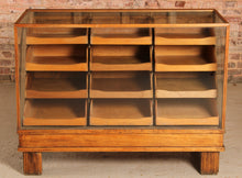 Load image into Gallery viewer, A Vintage Oak Shop Counter / Haberdashery Cabinet
