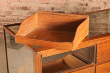 Load image into Gallery viewer, A Vintage Oak Shop Counter / Haberdashery Cabinet

