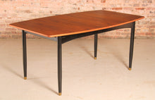 Load image into Gallery viewer, Mid Century extending rosewood dining table by Robin Day, circa 1960s.
