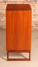 Load image into Gallery viewer, Mid Century teak chest of drawers with carved rosewood handles, circa 1960
