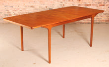 Load image into Gallery viewer, Mid Century extending teak dining table by McIntosh, circa 1960s
