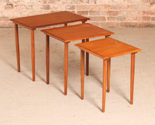 Load image into Gallery viewer, Danish Mid Century teak nest of tables by Fabian, circa 1960s.
