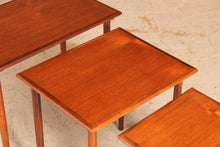 Load image into Gallery viewer, Danish Mid Century teak nest of tables by Fabian, circa 1960s.
