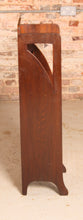 Load image into Gallery viewer, British Glasgow School Arts &amp; Crafts Mahogany Magazine Rack, early 20th Century.
