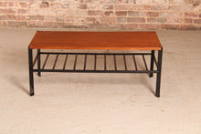 Load image into Gallery viewer, Mid Century Teak and Steel Coffee Table, circa 1960s.

