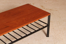 Load image into Gallery viewer, Mid Century Teak and Steel Coffee Table, circa 1960s.
