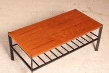 Load image into Gallery viewer, Mid Century Teak and Steel Coffee Table, circa 1960s.
