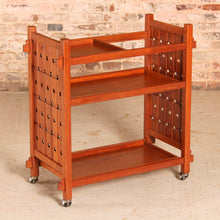 Load image into Gallery viewer, Mid Century Solid Teak Drinks Trolley, circa 1960s.
