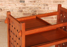 Load image into Gallery viewer, Mid Century Solid Teak Drinks Trolley, circa 1960s.

