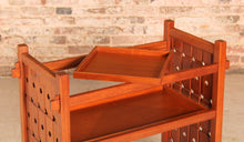 Load image into Gallery viewer, Mid Century Solid Teak Drinks Trolley, circa 1960s.
