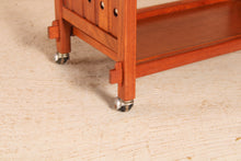 Load image into Gallery viewer, Mid Century Solid Teak Drinks Trolley, circa 1960s.
