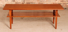 Load image into Gallery viewer, Danish Mid Century 2-tier teak coffee table, circa 1960s
