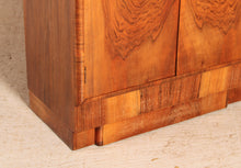 Load image into Gallery viewer, Art Deco walnut cocktail cabinet, circa 1930s.
