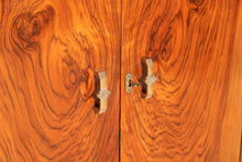 Load image into Gallery viewer, Art Deco walnut cocktail cabinet, circa 1930s.
