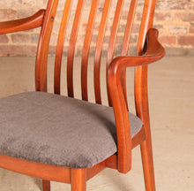 Load image into Gallery viewer, Set of 8 Danish Mid Century teak dining chairs by Preben Schou, circa 1970s

