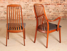 Load image into Gallery viewer, Set of 8 Danish Mid Century teak dining chairs by Preben Schou, circa 1970s

